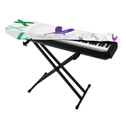All Cancer Awareness Ribbons Print Piano Keyboard Cover