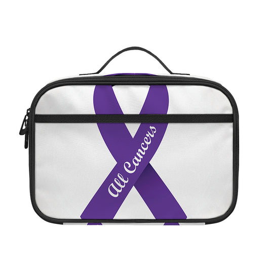 All Cancer Awareness Ribbons Print Portable Lunch Bag