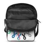 All Cancer Awareness Ribbons Print Rectangular Crossbody Bag