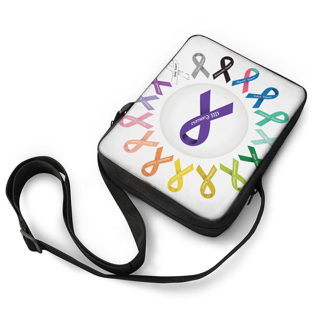 All Cancer Awareness Ribbons Print Rectangular Crossbody Bag – GearFrost