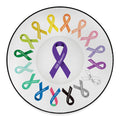 All Cancer Awareness Ribbons Print Round Floor Mat