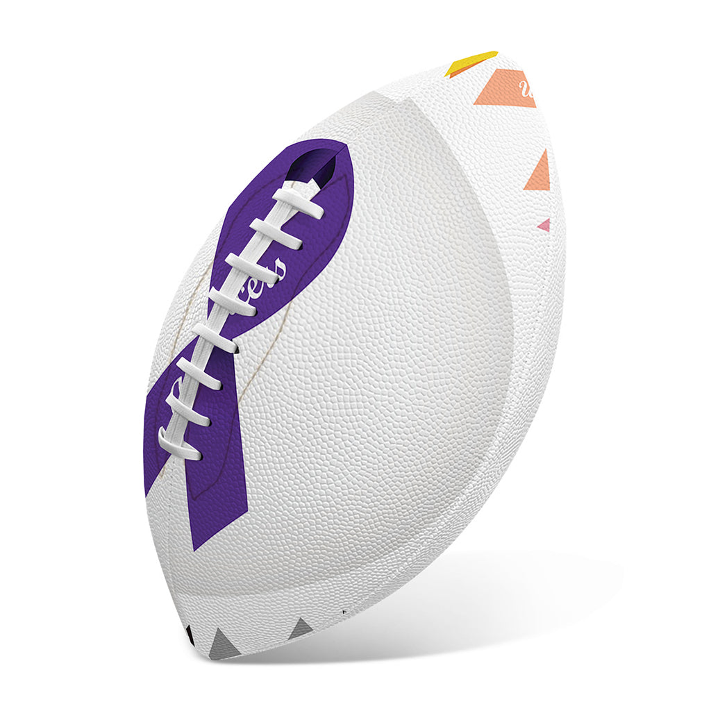 All Cancer Awareness Ribbons Print Rugby Ball