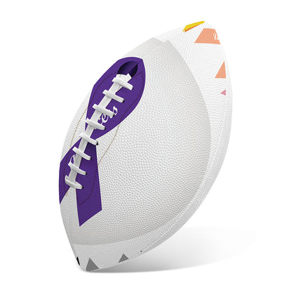 All Cancer Awareness Ribbons Print Rugby Ball