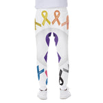 All Cancer Awareness Ribbons Print Scuba Joggers
