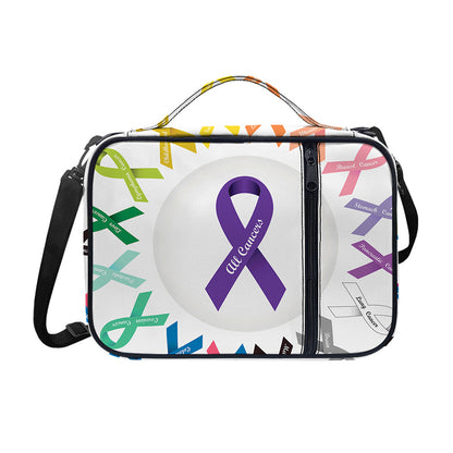 All Cancer Awareness Ribbons Print Shoulder Strap Bible Bag