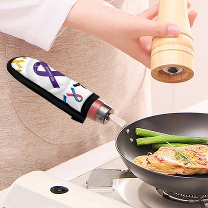 All Cancer Awareness Ribbons Print Skillet Handle Cover
