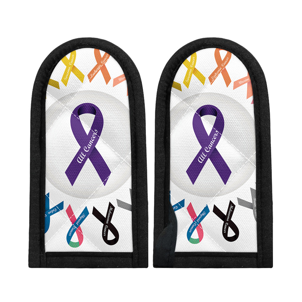 All Cancer Awareness Ribbons Print Skillet Handle Cover