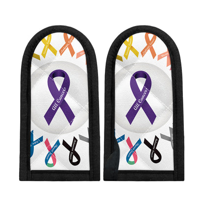All Cancer Awareness Ribbons Print Skillet Handle Cover