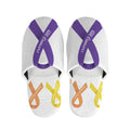 All Cancer Awareness Ribbons Print Slippers