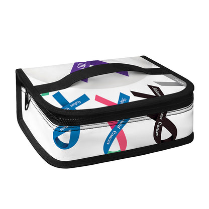 All Cancer Awareness Ribbons Print Small Lunch Bag