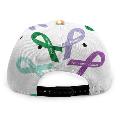 All Cancer Awareness Ribbons Print Snapback Cap