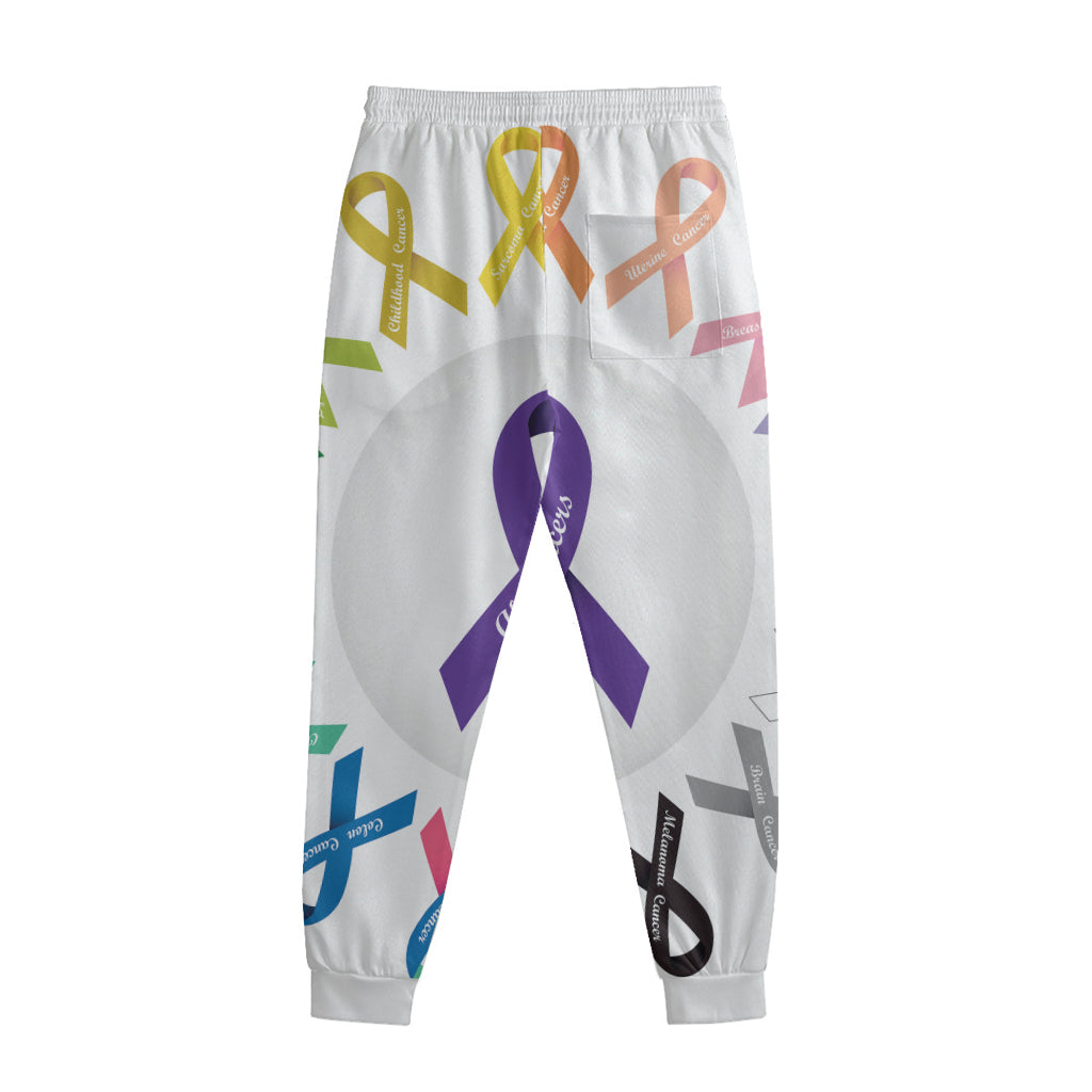 All Cancer Awareness Ribbons Print Sweatpants