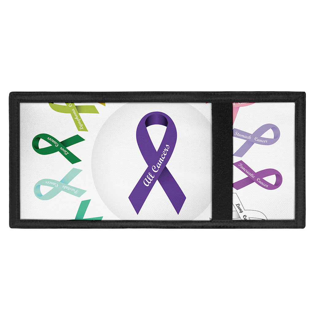 All Cancer Awareness Ribbons Print Trifold Wallet