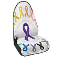 All Cancer Awareness Ribbons Print Waterproof Car Seat Cover