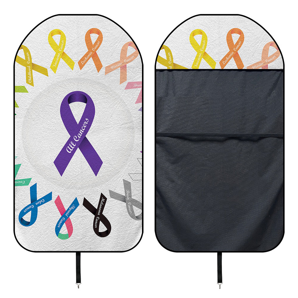 All Cancer Awareness Ribbons Print Waterproof Car Seat Cover