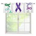 All Cancer Awareness Ribbons Print Window Valance