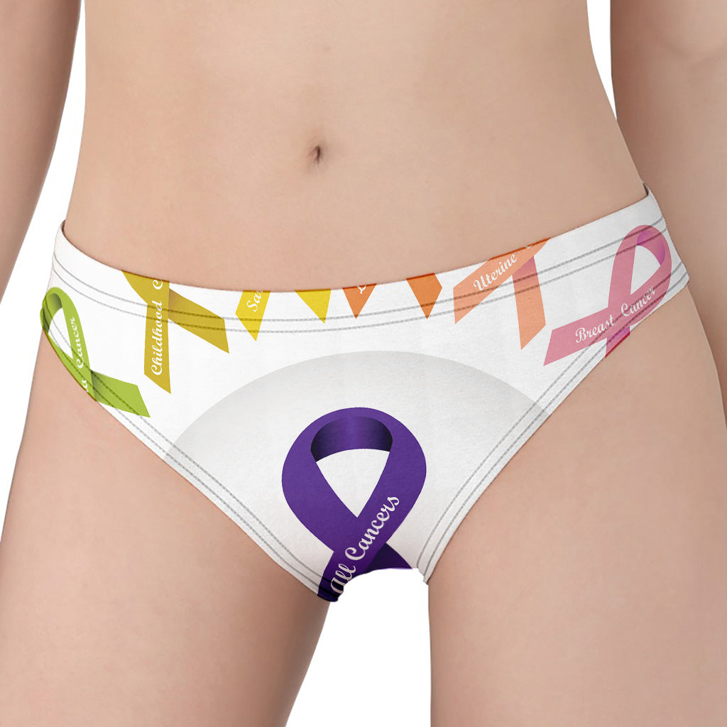 All Cancer Awareness Ribbons Print Women's Panties