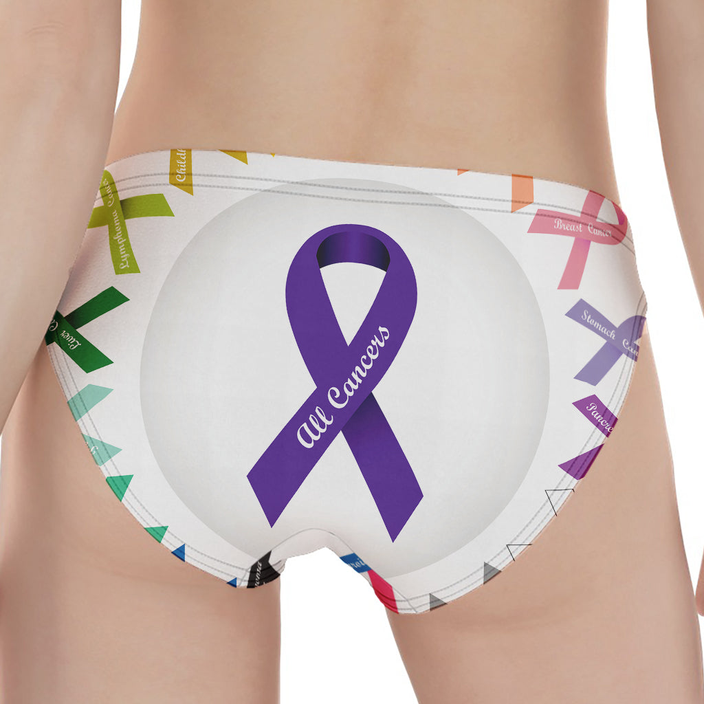 All Cancer Awareness Ribbons Print Women's Panties