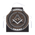 All Seeing Eye Symbol Print Adjustable Apron