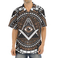 All Seeing Eye Symbol Print Aloha Shirt