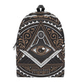 All Seeing Eye Symbol Print School Backpack