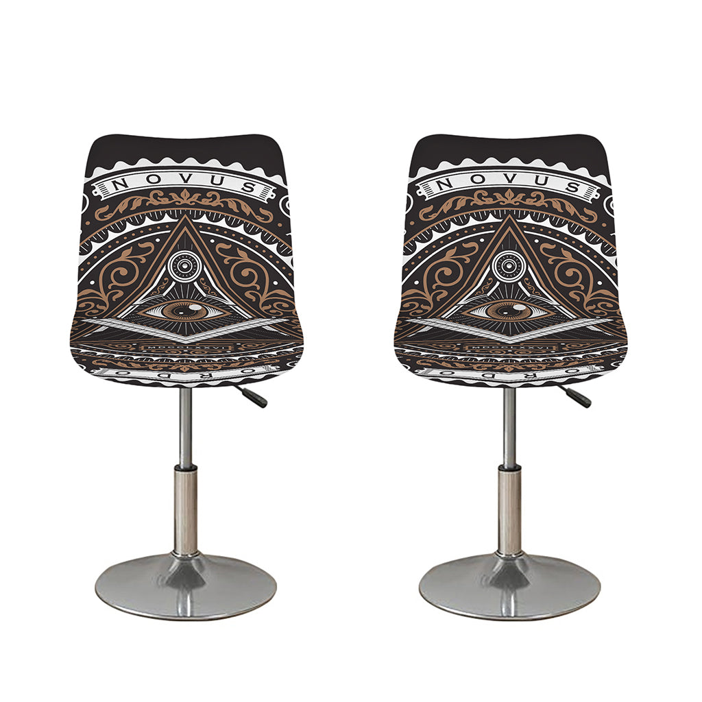 All Seeing Eye Symbol Print Bar Stool Covers