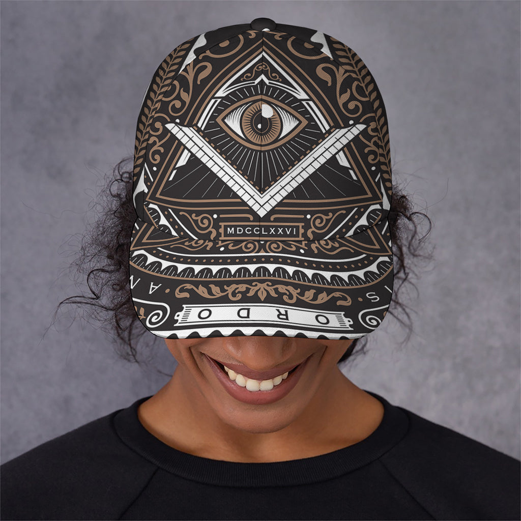 All Seeing Eye Symbol Print Baseball Cap