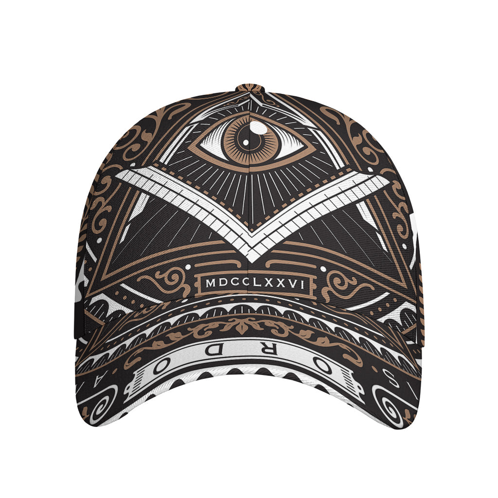 All Seeing Eye Symbol Print Baseball Cap