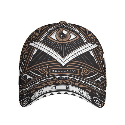 All Seeing Eye Symbol Print Baseball Cap