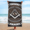 All Seeing Eye Symbol Print Beach Towel