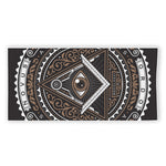 All Seeing Eye Symbol Print Beach Towel