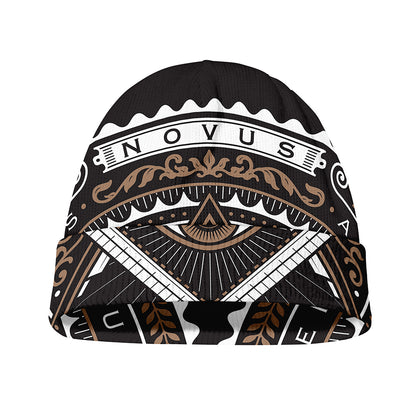 All Seeing Eye Symbol Print Beanie