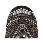 All Seeing Eye Symbol Print Beanie