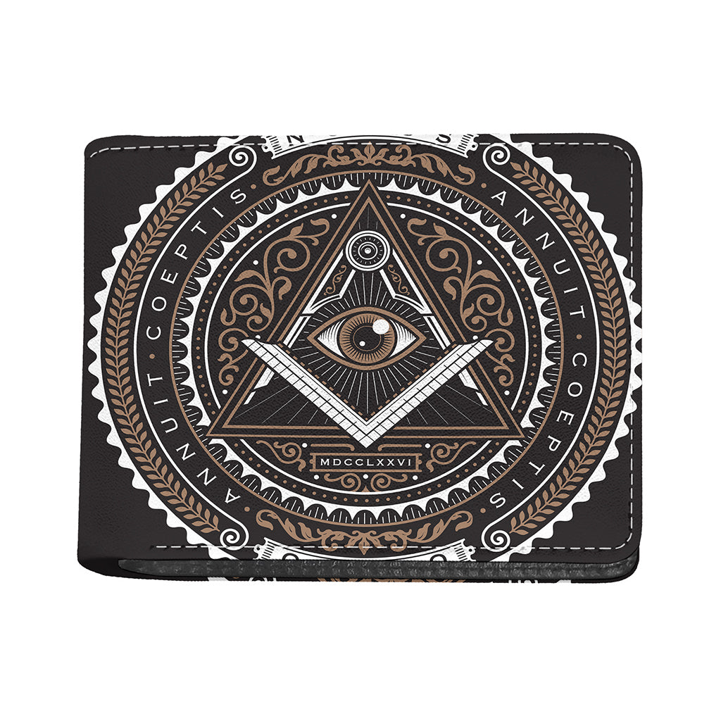 All Seeing Eye Symbol Print Bifold Wallet