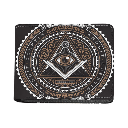 All Seeing Eye Symbol Print Bifold Wallet