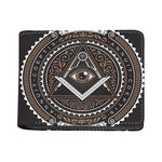All Seeing Eye Symbol Print Bifold Wallet