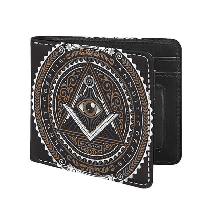 All Seeing Eye Symbol Print Bifold Wallet