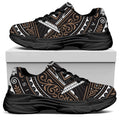 All Seeing Eye Symbol Print Black Chunky Shoes