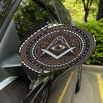 All Seeing Eye Symbol Print Car Side Mirror Covers