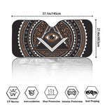 All Seeing Eye Symbol Print Car Windshield Sun Shade