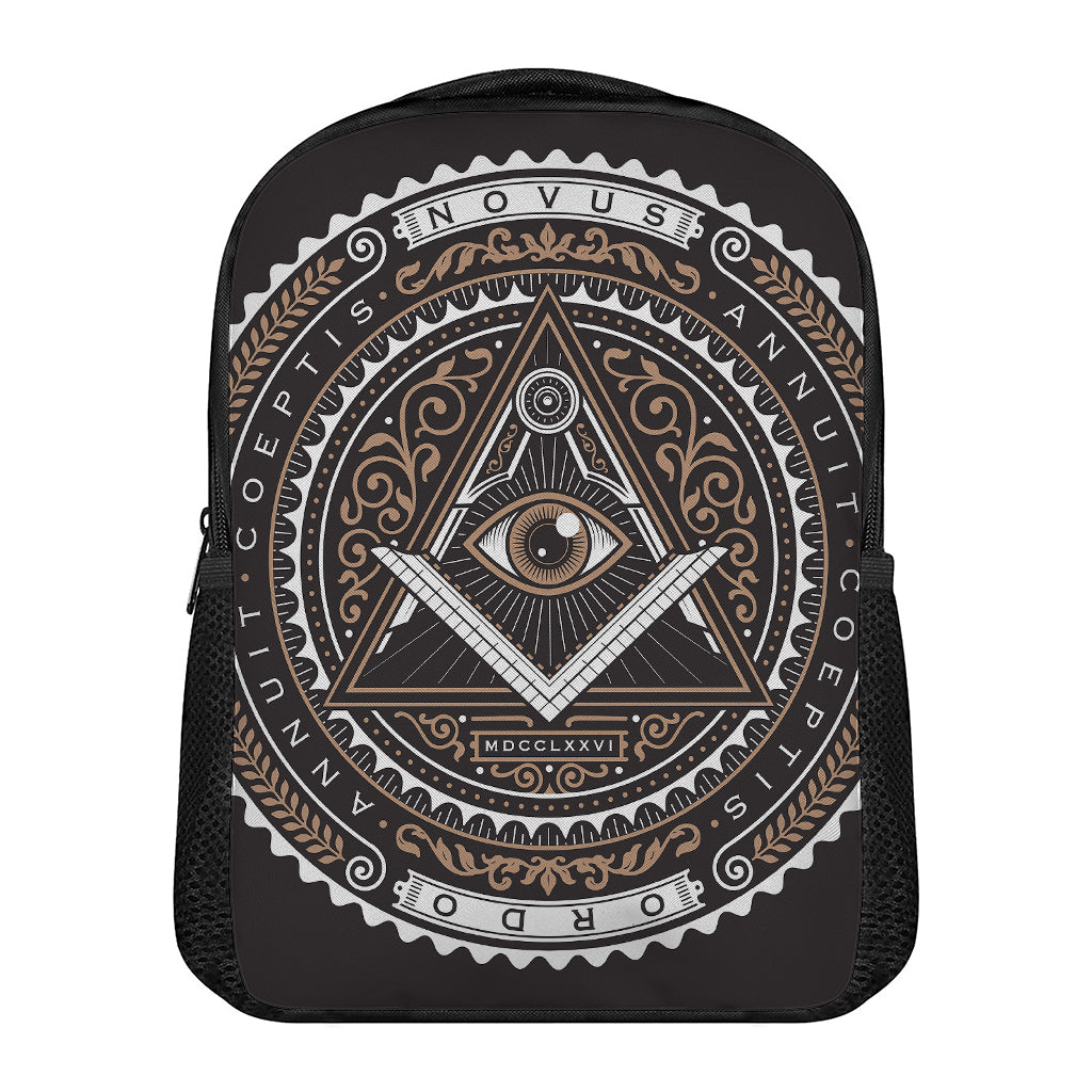 All Seeing Eye Symbol Print Casual Backpack