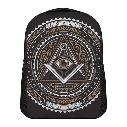 All Seeing Eye Symbol Print Casual Backpack