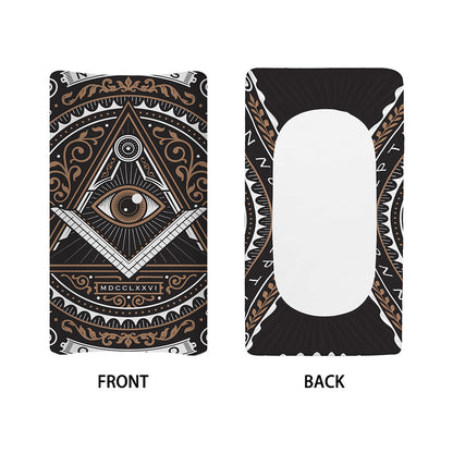 All Seeing Eye Symbol Print Changing Pad Cover
