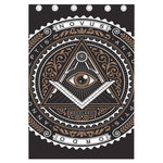 All Seeing Eye Symbol Print Curtain