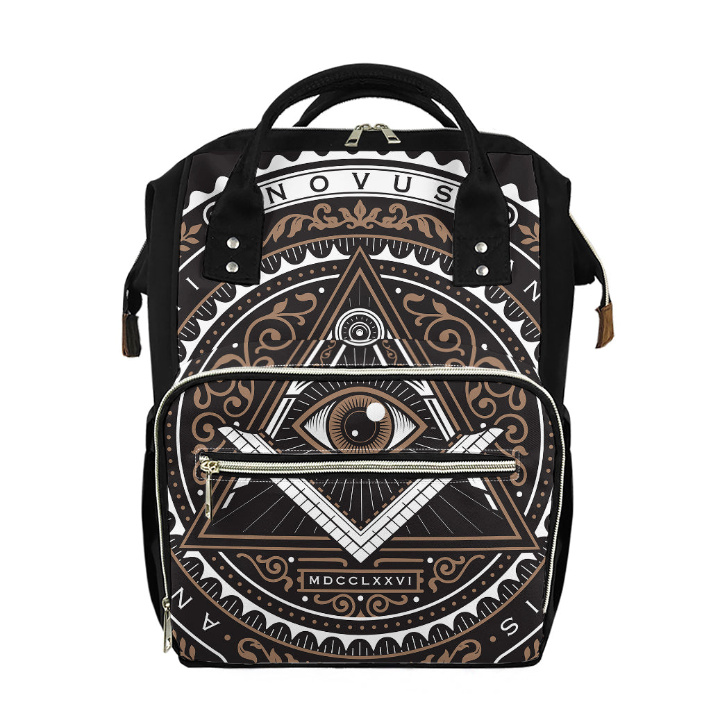 All Seeing Eye Symbol Print Diaper Bag