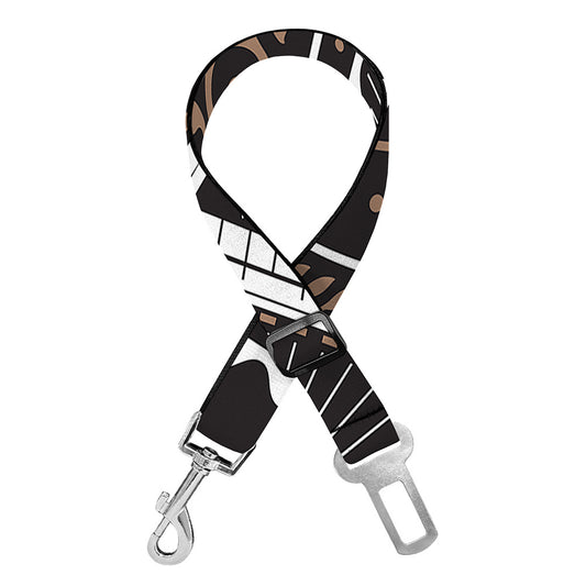 All Seeing Eye Symbol Print Dog Seat Belt