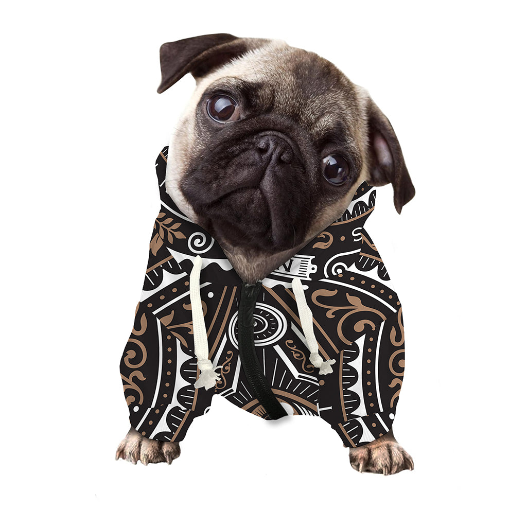 All Seeing Eye Symbol Print Dog Zip Up Hoodie
