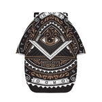 All Seeing Eye Symbol Print Dog Zip Up Hoodie