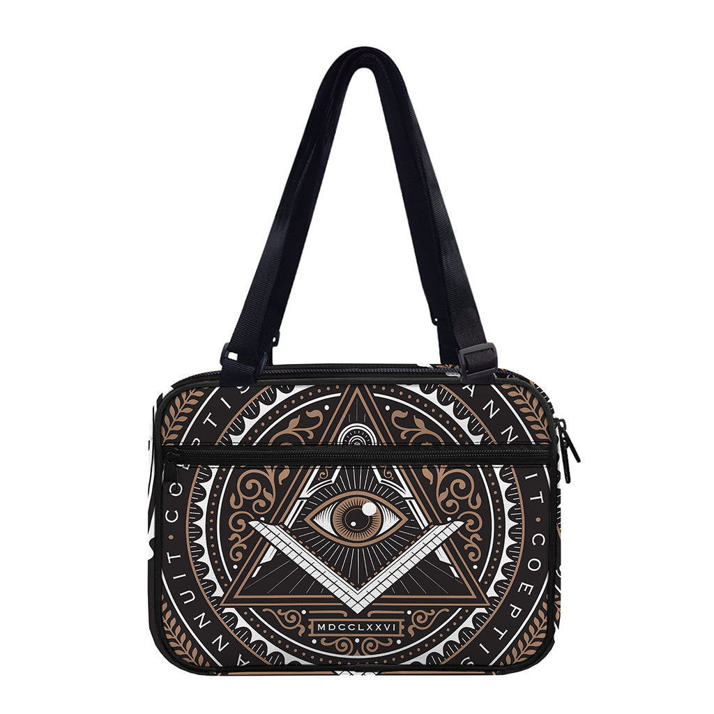 All Seeing Eye Symbol Print Double Strap Bible Bag