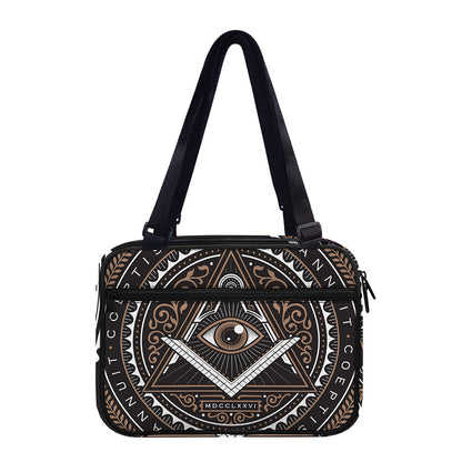 All Seeing Eye Symbol Print Double Strap Bible Bag